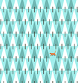 cat in pine forest vector image vector image