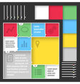 flat web mobile interface kit vector image