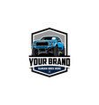 adventure off road pick up truck logo vector image vector image