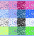 seamless pattern with leopard skin vector image