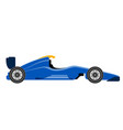 side view a formula 1 racing car vector image