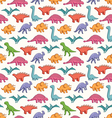 cute dinosaurs pattern vector image vector image