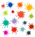 splashes set vector image