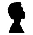 african woman silhouette juneteenth concept vector image