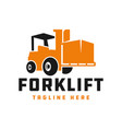forklift logo design your vector image