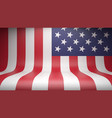 studio backdrop with flag usa vector image