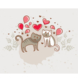 greeting card love vector image vector image