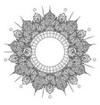 ornamental lotus flower ethnic art vector image