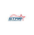 star automotive car logo design template vector image