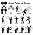 stick figure human people man action feelings vector image vector image