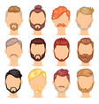 beards portraite of bearded man with male vector image