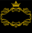 medieval frame vector image vector image