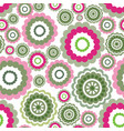 abstract geometric pattern floral circle flower vector image