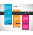 infographic design template with flat vector image vector image