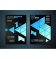 brochure template flyer design or depliant cover vector image