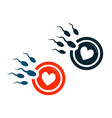 oocyte fertilization pregnancy conception logo vector image