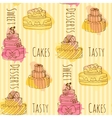 cake seamless pattern vector image vector image