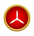 propeller icon simple style vector image