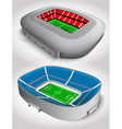 soccer stadium vector image vector image