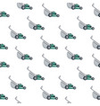 seamless pattern lawn mower machine icon vector image