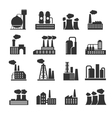 industrial factory and plant buildings vector image