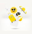 booking adventure via modern smartphone 3d concept vector image