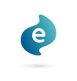 letter e logo icon vector image