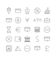finance icons vector image