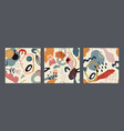 set colorful abstract natural seamless vector image