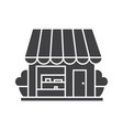 small shop glyph icon vector image