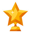 gold star award for sports vector image