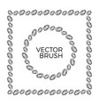 pine cones seamless brush with inner vector image