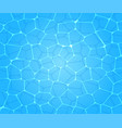 pure blue water in the pool background vector image