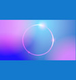 abstract color trendy background with neon round vector image