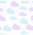 simple seamless pattern with clouds pattern vector image