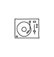 turntable sketch icon vector image vector image