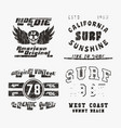 vintage stamp set vector image