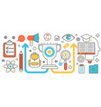 education process science technology and symbols vector image vector image