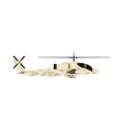 military helicopter uh-60 hawk flat render air vector image