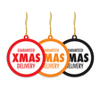 christmas badge set vector image