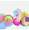 geometric design abstract background - circles vector image
