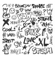urban graffiti elements spray graphics street vector image