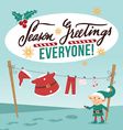 christmas celebration design vector image vector image
