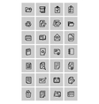 document icons set vector image vector image