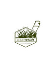 landscape service logo design template vector image