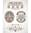 beer emblems and labels vector image