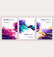 colorful tropical backgrounds covers vector image