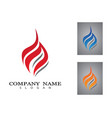 fire icon vector image vector image