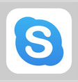 skype logo icon vector image vector image