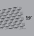 stepped folded paper gray abstract modern square vector image vector image
